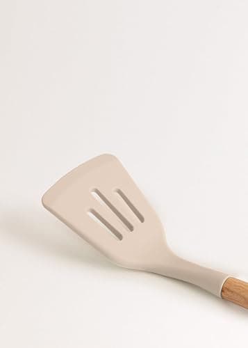 CREATE/Set d'utensiles de cuisine Sable et bois / 11 Utensiles de cuisine en silicone et bois hêtre naturel, sans BPA, jusqu'à 230°C thumbnail 4