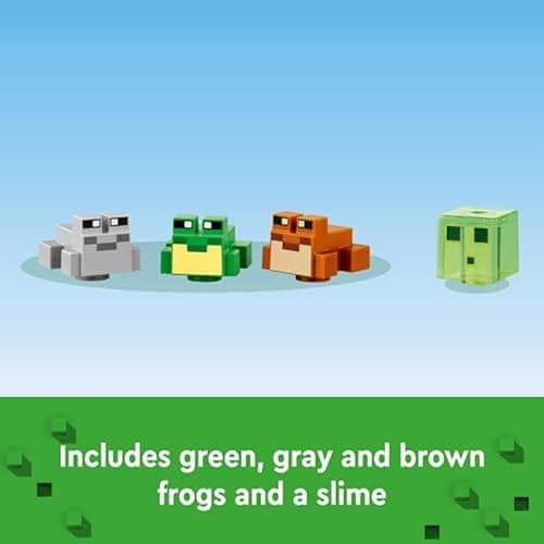 LEGO Minecraft The Frog House Building Toy for Kids, Minecraft Toy Featuring Animals, a Toy Boat and Mob Figures, Gaming Gift for Girls and Boys Ages 8 and Up, 21256 thumbnail 7