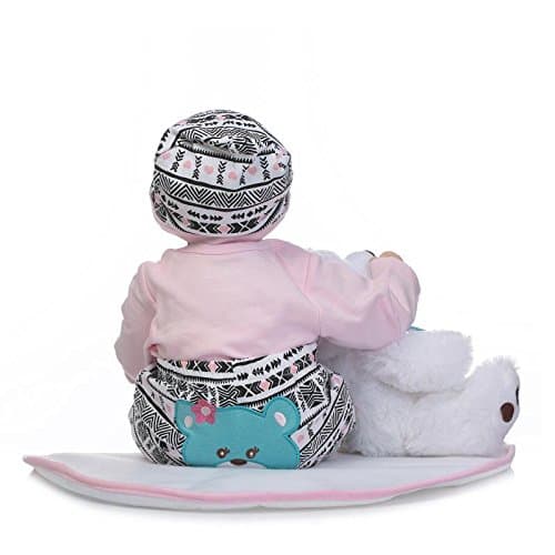 Reborn Dolls Baby Clothes Pink Outfits for 20"- 22" Reborn Doll Girl Baby Clothing Sets thumbnail 3