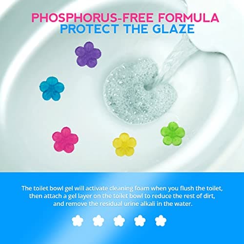 KILOSTEP Toilet Gel, 60 Count 5 Kinds Of Scent Toilet Cleaner Bowl Gel Stamp Kit Air Freshener thumbnail 4