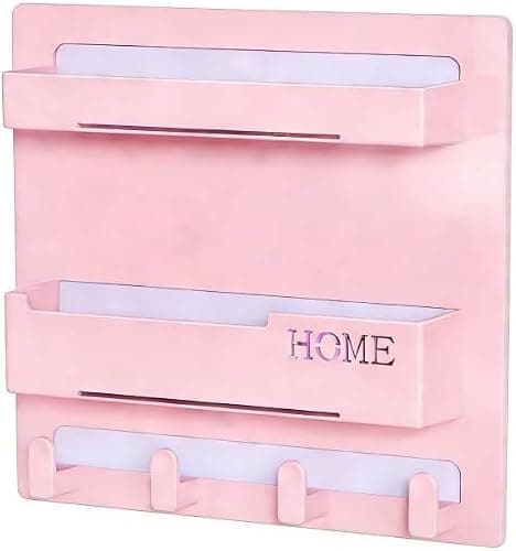 Floating Shelves for Bedside Shelf Accessories Organizer, Wall Mount Self Stick On, Cute Room Decor Aesthetic, Girls Room Decor, Cool Stuff For Bedroom Storage And Organization, Bedside Wall Organizer thumbnail 2