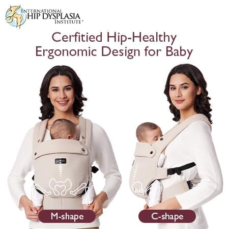 Momcozy Baby Carrier - Ergonomic, Cozy and Lightweight Carrier for 7-44lbs, Effortless to Put On, Ideal for Hands-Free Parenting, Enhanced Lumbar Support, Purehug for Infant to Toddler, Khaki thumbnail 3