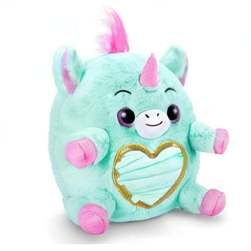 Rainbocorns Unicorn Rescue Surprise (Blue) by ZURU, Collectible Plush Stuffed Animal, Egg Toys, X-Ray Sticker Pack, Magical Slime, Headband, Ages 3+ for Girls, Children (Disco The Unicorn Plush) thumbnail 9