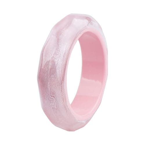 COLORFUL BLING Acrylic Cute Transparent Candy Geometric Tortoiseshell Chunky Cuff Bangle Mottled Wide Chunky Cuff Bracelet for Women Statement Jewelry - Image 1