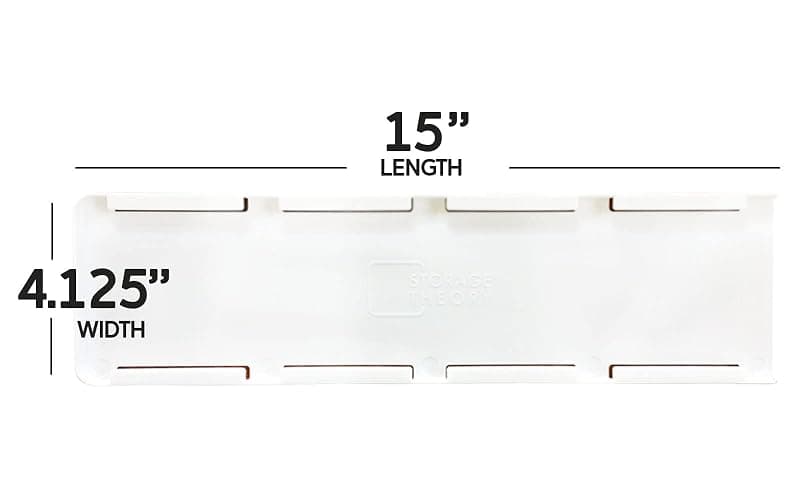 Yogurt Organizer for Fridge - 4 Cup Refrigerator Storage Rack with 3M Adhesive - Under Shelf Fridge Organizer for Yogurt - Made in USA, White, 1 Pack thumbnail 2