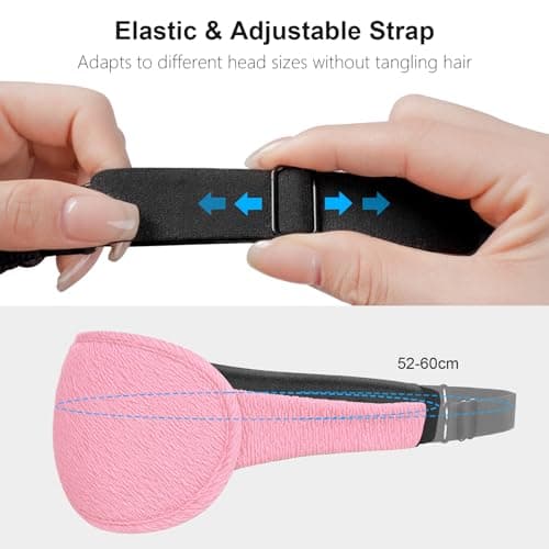 Gritin Blackout Sleep Masks for Women & Men-Zero Eye Pressure Sleeping Mask- Ergonomic Design 3D Cutout Eye Movement and Eyelash Friendly, Ultra Soft & Comfortable Blindfold for Nap,Pink thumbnail 7