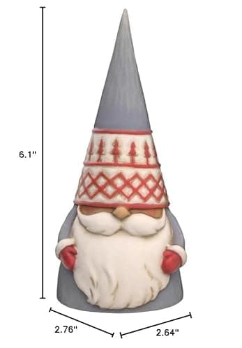 Enesco Jim Shore Heartwood Creek Nordic Noel Tree Hat Gnome God Jul Figurine, 6.1 Inch, Multicolor thumbnail 3