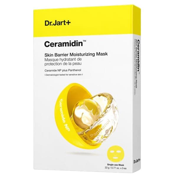 Dr.Jart+ Ceramidin Skin Barrier Moisturizing Mask 22 g (Pack of 5) - Image 1