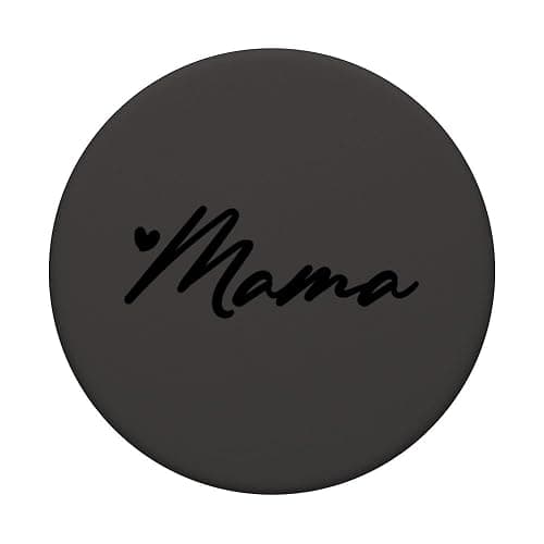 Black Gray Heart Mama PopSockets Adhesive PopGrip thumbnail 3