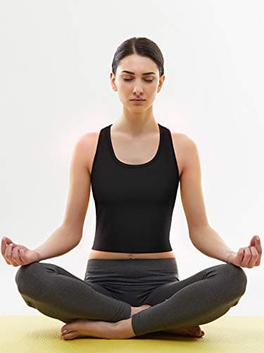 Boao 4 Pieces Crop Tops for Women, Basic Workout Tops Spaghetti Strap Tank Tops Sleeveless Racerback Cami for Sports Gym thumbnail 5