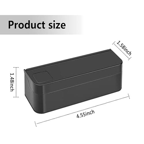 Compact Coin Holder for Car - 4 Compartment&Automatically Holds Coins Coin Organizer(1 Dollar,Quarter,Dimes) - Universal Center Console Coin Case for Car Taxi SUV Truck thumbnail 2