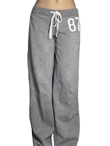Vhitler Cute Jersey Pajama Pants Y2k Low Rise Pj Pants Wide Leg Drawstring Pants Preppy Aesthetic Lounge Pants Grunge Pants thumbnail 2