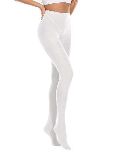 Century Star Womens Tights Opaque Ballet Dance Tights Stockings for Women High Waist 80D Control Top Run Resistant Pantyhose thumbnail 2