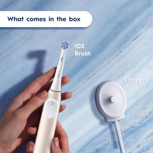 Oral-B iO Series 2 Gentle Clean Electric Toothbrush, Blush Sand thumbnail 6