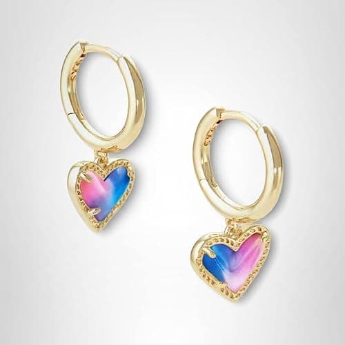 Kendra Scott Ari Heart Huggie Earrings for Women, Fashion Jewelry thumbnail 7
