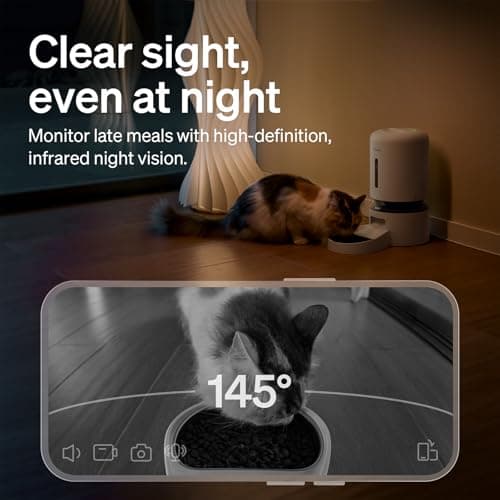 PETLIBRO Automatic Cat Feeder with 1080p HD Camera, AI Motion Detection, Two-Way Audio, and Remote App Control, Granary Smart Camera Pet Feeder thumbnail 3