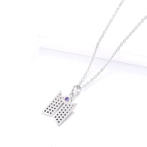 Army Necklace Bangtan Boys Pendant Merch 18K Gold Plated Cubic Zirconia Jewelry for Fans Gifts thumbnail 4