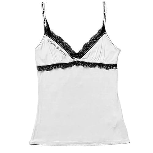 Womens Y2K Emo Grunge Tank Top Flower Graphic Camis Vintage Print Mini Gothic Sexy 2000s Clothes thumbnail 3