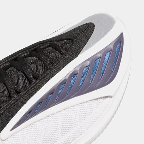 adidas, Unisex's Kids, Anthony Edwards 2 J Basketball Shoes (Big Kid), White/Black, 5.5, Medium Big Kid thumbnail 4