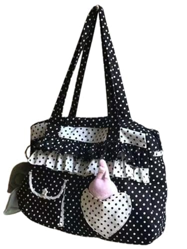TYATVS Whimsy Twee Polka Dot Purse Gyaru Style Kawaii Harajuku Shoulder Bag Shoujo Girl J Fashion Alt Accessories - Image 1