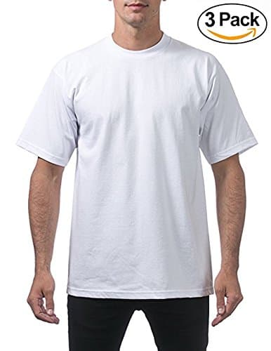 Pro Club Men's 3-Pack Heavyweight Cotton Short Sleeve Crew Neck T-Shirt thumbnail 2