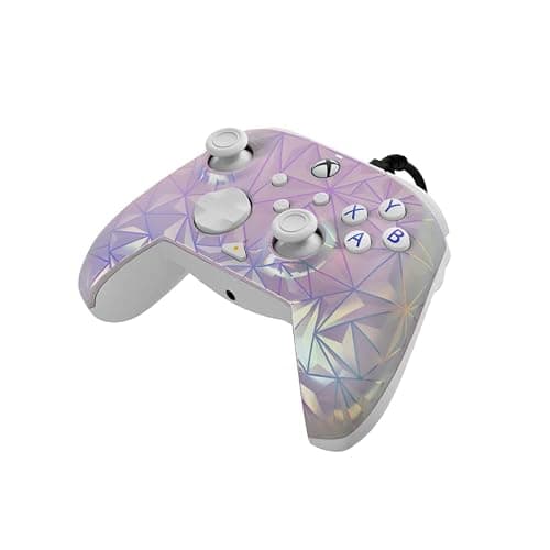 PDP Gaming REMATCH Enhanced Wired Gaming Controller: Licensed Xbox Series X|S Gamepad, Xbox One, Windows PC, Mappable Back Buttons, Customizable, Audio Control, Companion App: Frost Diamond (Metallic) thumbnail 6