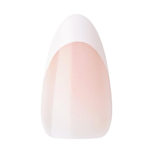 KISS Classy ​​Press On Nägel - "Dashing" Hellweiß French nude mittellange Mandel Coffin Form - 28 Press On Kunst-Nägel zum Aufkleben DIY, 2g Nagelkleber, 1 Maniküre-Stäbchen, 1 Mini-Feile thumbnail 9
