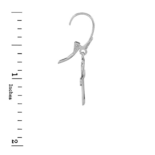 Certified 925 Sterling Silver Egyptian Ankh Cross Earrings thumbnail 3