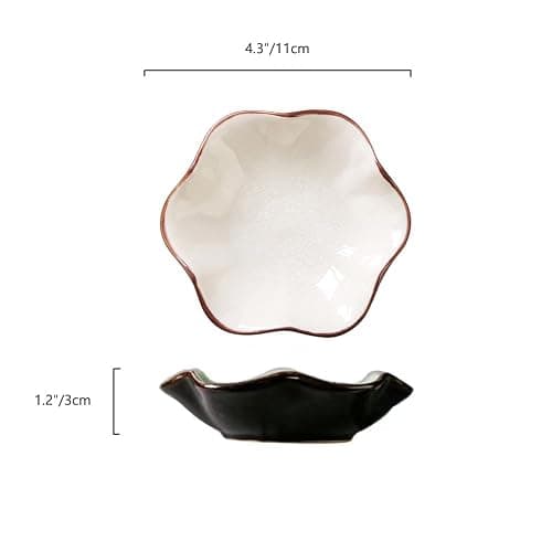 Ice Cracking Leaf Jewelry Dish, Decorative Ring Holder Small Trinket Tray Bowl, Gifts for Daughter Mom Friends, Milk White. thumbnail 2