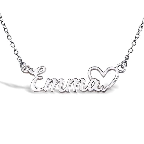 PicturesOnGold.com Custom Name Necklace For Women Personalized Name Necklace in Sterling Silver or Gold Necklace Personalized with any Name or Word - Image 1