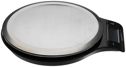 Amazon Basics Digital kitchen scales with LCD display (with batteries), Black and Stainless Steel, BPA free, Weighs up to 11 pounds thumbnail 10