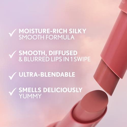 COVERGIRL Clean Fresh Yummy Blur Lipstick, Blurring Effect, Matte Lip Color, Fresh Pear Flavored, Vegan Formula - 140 Into the Blur (Mauvy Pink) thumbnail 6