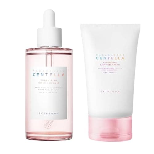 SKIN1004 Madagascar Centella Poremizing Fresh Ampoule 100ml and Poremizing Light Gel Cream 75ml Bundle - Image 1