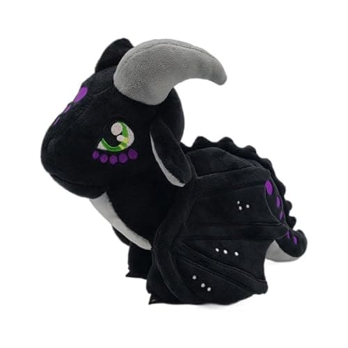 EASELR Wings of Fire Dragon Plush Toy Rainwing Dragon Stuffed Animals Pterosaur Plush Flying Dragon Pillow Plushies Gifts for Fans Kids Boys Girls (Nightwing) - Image 1