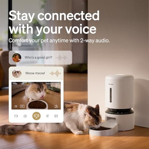 PETLIBRO Automatic Cat Feeder with 1080p HD Camera, AI Motion Detection, Two-Way Audio, and Remote App Control, Granary Smart Camera Pet Feeder thumbnail 5