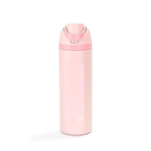 Besot 32oz Isolierte Edelstahl-Wasserflasche mit Strohhalm, für Outdoor-Sportarten und Reisen, BPA-frei, auslaufsicher, Autoflaschen.. (blass rosa) - Image 1