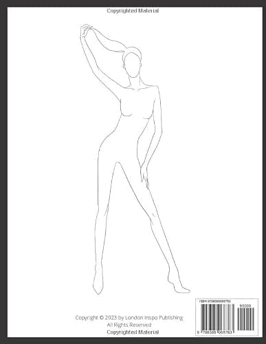 Fashion Design Sketchbook - Figure Templates Book - Sketch Pad For Designers - Outfit Designer And Clothing Drawings - Sketch Clothes For Models - Stylist Ideas Kit thumbnail 2