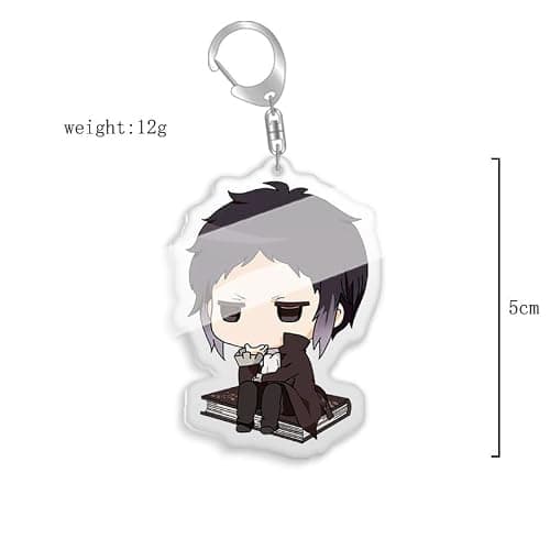 DJMANMENGG Bsd Keychain Anime Bungou Chuuya Nakahara Dazai Keychain Acrylic 10pcs thumbnail 6