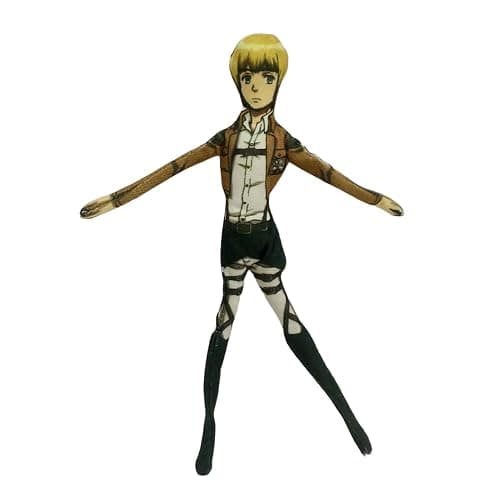 Eren Jaeger Plush Built-in Wire Frame Anime Twistable Plush Figure Hange Zoe Armin Arlert Soft Stuffed Aniaml Pillow - Image 1