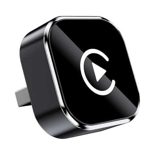 2-in-1 Wireless CarPlay & Android Auto Adapter, Plug & Play CarPlay Dongle Converts Wired to Wireless, Fast Auto-Connect, No Delay, Compact Design for iPhone & Android with USB/USB-C Port