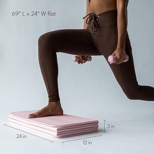Stakt The Original Foldable Yoga Mat, Premium Fitness & Multi-Purpose Workout Mat with Non-Slip Surface, Portable & Lightweight for Studio or Home Use, As Seen on Shark Tank thumbnail 4