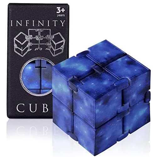 Infinity Cube Toy Fidget Galaxy, Fidget Sensory Cube Toys for Kids and Adults for Stress Relief and Anti-Anxiety, Mini Gadget for Boys and Girls with Autism, ADD, and ADHD, Cool Handheld Desk Toy thumbnail 3
