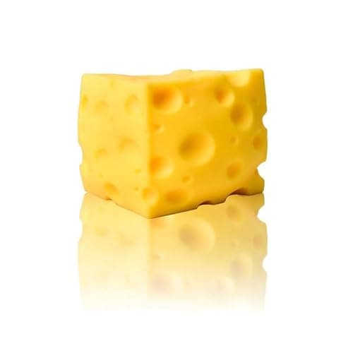 💕Squishy Fidget Toy Giant Cheese Squeezable Stress Relief Sensory Toys for Adults, Cute Party Favors, 3.94x3.94x3.54'' thumbnail 4
