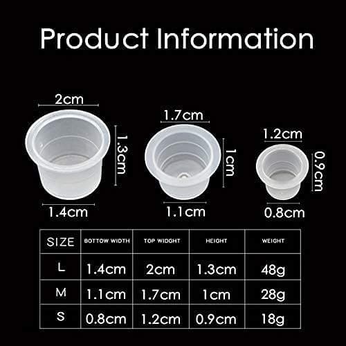 300pcs Tattoo Ink Caps with 2 Cups Holders - Moricher 100 Small 100 Medium 100 Large Tattoo Ink Cups +2 Cups Holders for Tattoo Ink Permanent Makeup Container Cap Tattoo Accessory thumbnail 4