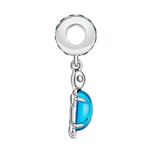 PANDORA Meeresschildkröte Murano-Glas Charm-Anhänger 798939C01 5,1 x 16,5 x 13,4 mm Blau thumbnail 3