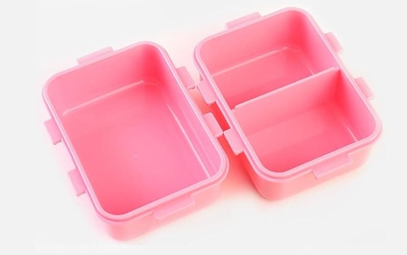 Cute Bear Bento Box, Lunch Box with Bag, Snack Containers Set, 4.9 x 3.6 x 1.9 inches (Ivory) thumbnail 6