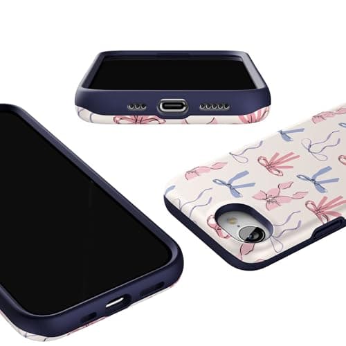 Casely iPhone 17e Case | Coquette Girlie | Pastel Bows | Bold Protective Design | Compatible with MagSafe thumbnail 3
