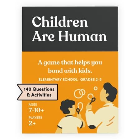 Children are Human | 140 Conversation Cards to Help Bond with Kids | Card Game for Elementary School Children | Designed by Experts for Grades 2-5 | Ages 7-10+ - Image 1