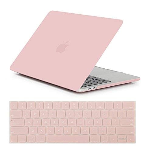 Se7enline Compatible with MacBook Pro Case 13 inch 2016-2024 Hard Shell Cover for MacBook Pro 13 inch A2289/M1/M2 A2338/A2251/A1706/A1989/A2159 &Keyboard Cover, Rose Quartz - Image 1