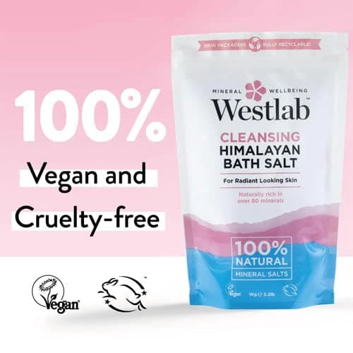 Westlab Cleansing Himalayan Bath Salt Pouch, 1Kg - Unscented - 1 kg (Pack of 1) thumbnail 5
